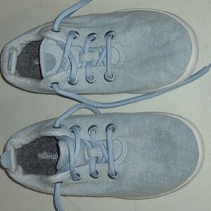 Allbirds Wool Runners Sneakers  light blue shoe Cream Sole women size 9